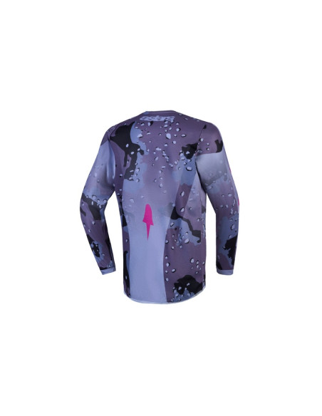 Maillot cross enfant Alpinestars 2027 Fluid Lone - Camo Gris Violet