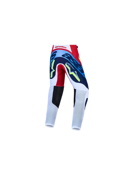 Pantalon cross enfant Alpinestars 2027 Supertech Dyna - Rouge Blanc Bleu