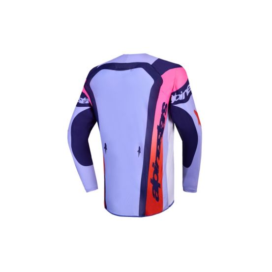 Maillot cross enfant Alpinestars 2027 Supertech Dyna - Violet Rose Fluo