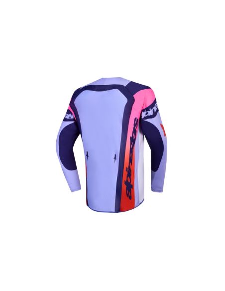 Maillot cross enfant Alpinestars 2027 Supertech Dyna - Violet Rose Fluo