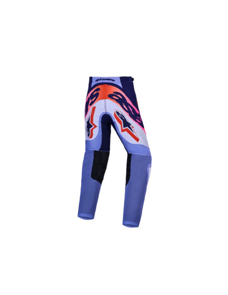 Pantalon cross enfant Alpinestars 2027 Supertech Dyna - Violet Rose Fluo
