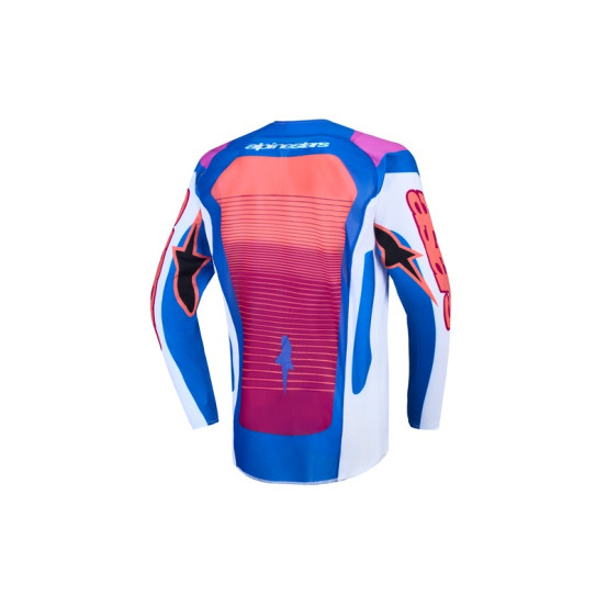 Maillot cross enfant Alpinestars 2027 Supertech Maven - Blanc Corail Bleu