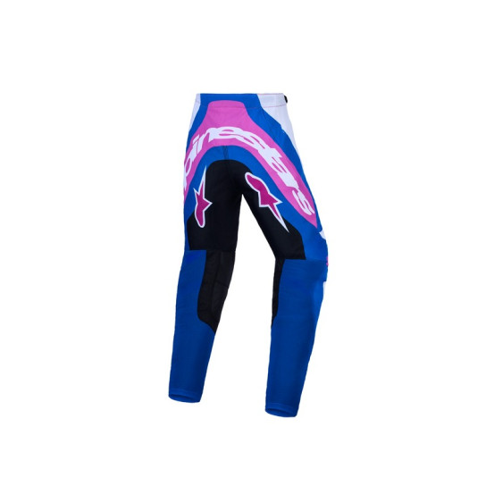 Pantalon cross enfant Alpinestars 2027 Supertech Maven - Blanc Corail Bleu