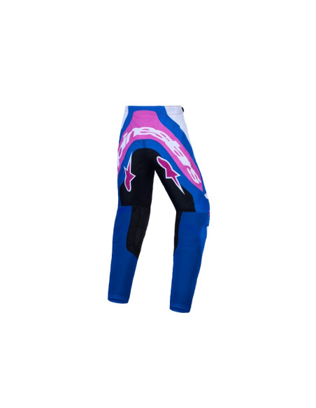 Pantalon cross enfant Alpinestars 2027 Supertech Maven - Blanc Corail Bleu