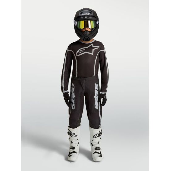 Tenue cross enfant Alpinestars 2027 Fluid Apex V2 - Noir Argent