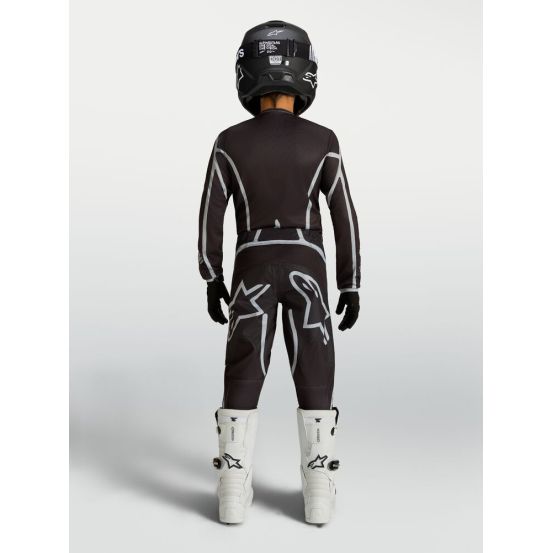 Tenue cross enfant Alpinestars 2027 Fluid Apex V2 - Noir Argent