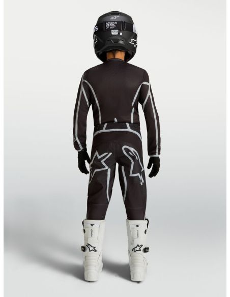 Tenue cross enfant Alpinestars 2027 Fluid Apex V2 - Noir Argent
