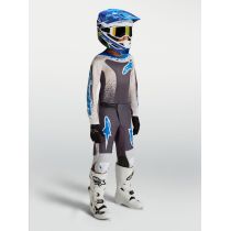 Tenue cross enfant Alpinestars 2027 Fluid Drag - Gris Lila Bleu Ucla 2