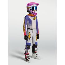 Tenue cross enfant Alpinestars 2027 Fluid Drag - Lila Bleu Rouge 2