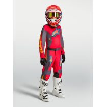 Tenue cross enfant Alpinestars 2027 Fluid Hunt - Rouge Gris Corail 2