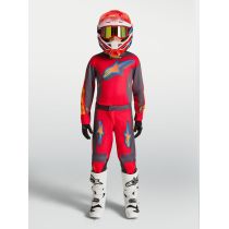 Tenue cross enfant Alpinestars 2027 Fluid Hunt - Rouge Gris Corail