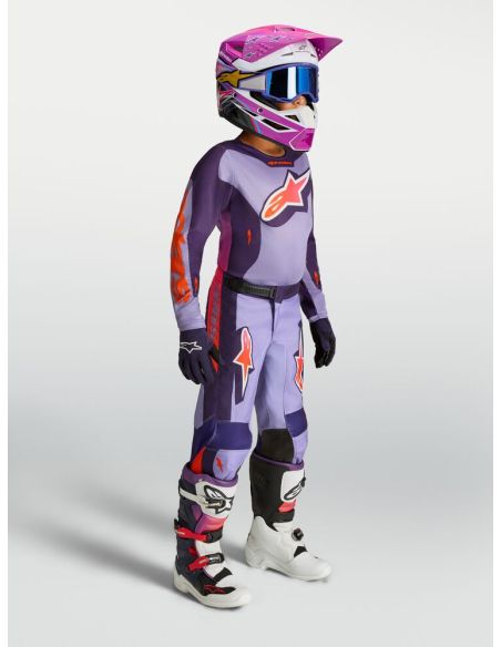 Tenue cross enfant Alpinestars 2027 Fluid Hunt - Violet Rose Fluo