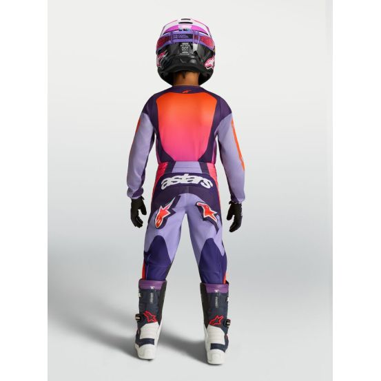 Tenue cross enfant Alpinestars 2027 Fluid Hunt - Violet Rose Fluo