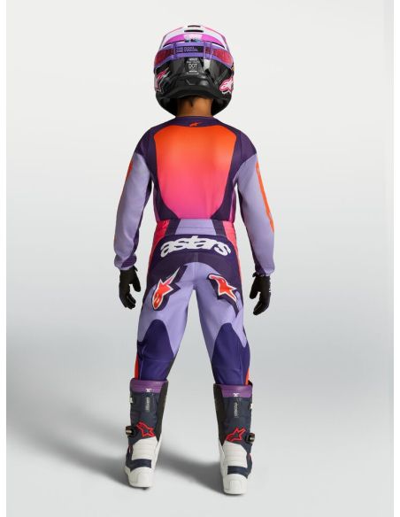 Tenue cross enfant Alpinestars 2027 Fluid Hunt - Violet Rose Fluo