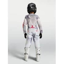 Tenue cross enfant Alpinestars 2027 Fluid Lone - Camo Gris Blanc Rouge 2