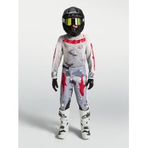 Tenue cross enfant Alpinestars 2027 Fluid Lone - Camo Gris Blanc Rouge