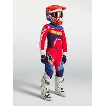 Tenue cross enfant Alpinestars 2027 Supertech Dyna - Rouge Blanc Bleu 2