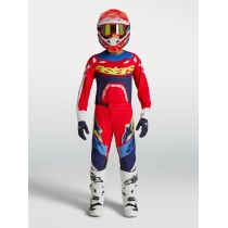 Tenue cross enfant Alpinestars 2027 Supertech Dyna - Rouge Blanc Bleu