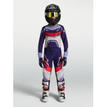 Tenue cross enfant Alpinestars 2027 Supertech Dyna - Violet Rose Fluo