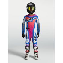Tenue cross enfant Alpinestars 2027 Supertech Maven - Blanc Corail Bleu