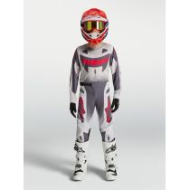 Tenue cross enfant Alpinestars 2027 Supertech Swan - Lila Gris Rouge Fluo