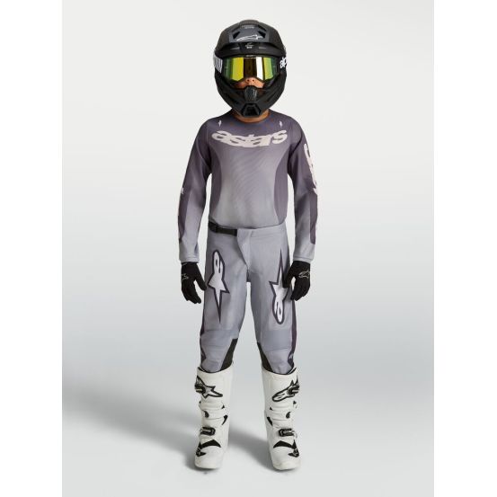 Tenue cross enfant Alpinestars 2027 Fluid Amber - Gris Lila