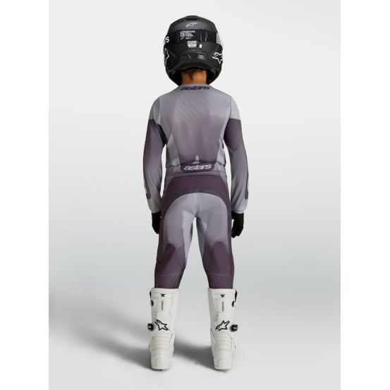 Tenue cross enfant Alpinestars 2027 Fluid Amber - Gris Lila