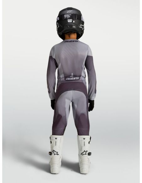 Tenue cross enfant Alpinestars 2027 Fluid Amber - Gris Lila