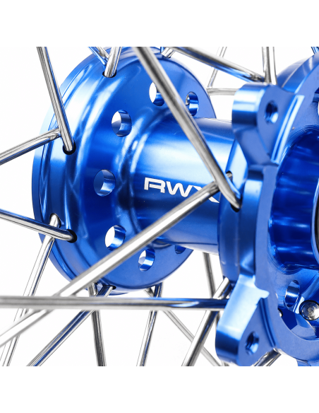 Roue avant RWX moyeu bleu - YAMAHA 125 / 250 YZ 2007-2026 - 21 Pouces