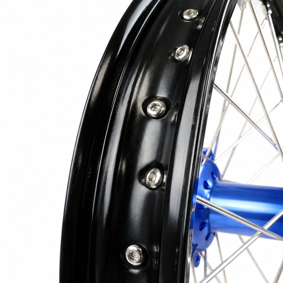 Roue arrière RWX moyeu bleu - YAMAHA 125 / 250 YZ 2007-2026 - 19 Pouces