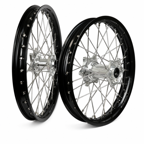 Paire de roues motocross RWX Moyeu Argent KTM SX / SX-F et Husqvarna TC / FC 2015-2027