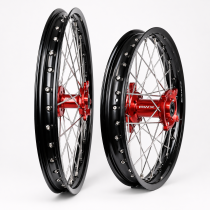 Paire de roues motocross RWX Moyeu Rouge Honda 250 CRF-R 2014-2027 / 450 CRF-R 2013-2027