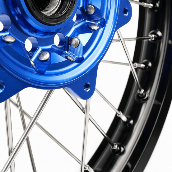 Roue Arrière RWX Moyeu Bleu KTM EXC EXC-F Husqvarna TE FE 2015-2027 - 18 Pouces