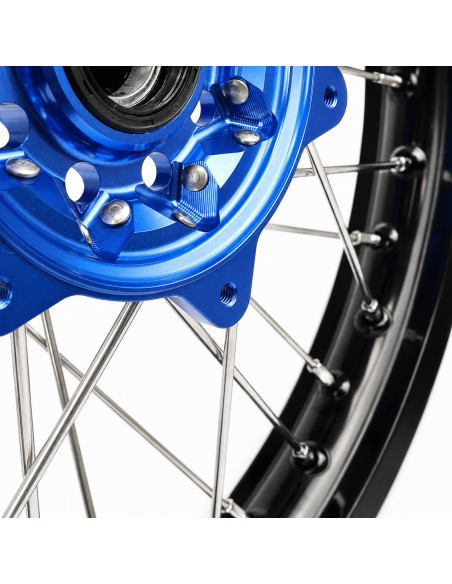 Roue Arrière RWX Moyeu Bleu KTM EXC EXC-F Husqvarna TE FE 2015-2027 - 18 Pouces