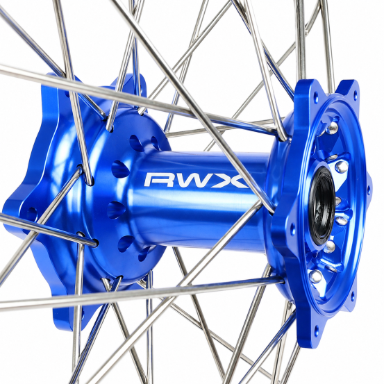 Roue Arrière RWX Moyeu Bleu KTM SX SX-F Husqvarna TC FC 2015-2027 - 19 Pouces