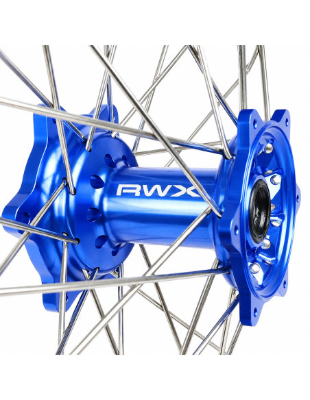Roue Arrière RWX Moyeu Bleu KTM SX SX-F Husqvarna TC FC 2015-2027 - 19 Pouces