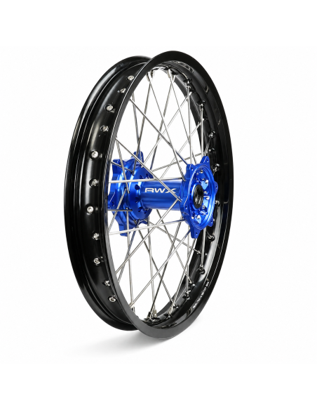 Roue arrière RWX moyeu bleu - YAMAHA 250 / 450 YZ-F 2009-2027 - 19 Pouces