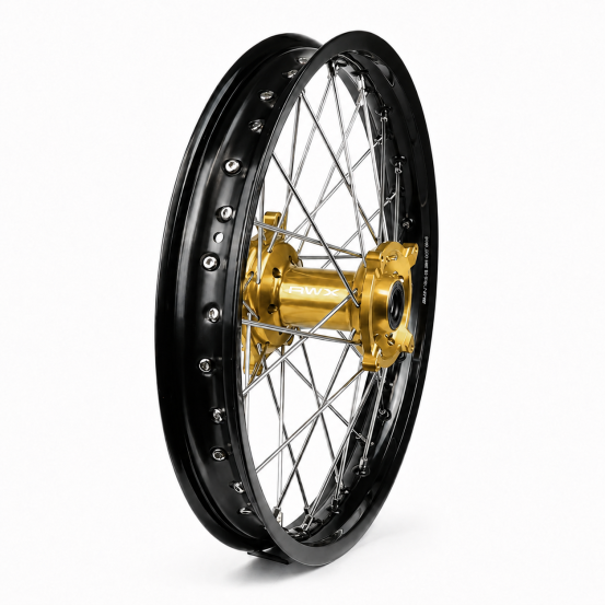 Roue arrière RWX moyeu or - SUZUKI 250 / 450 RM-Z 2007-2027 - 19 Pouces