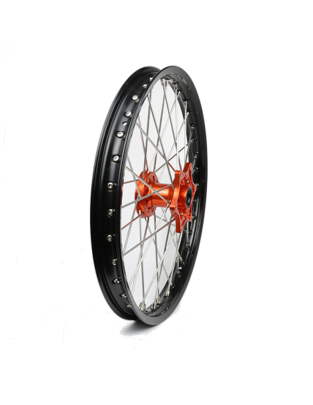 Roue avant RWX moyeu orange - KTM 85 SX 2021-2027 - 19 Pouces