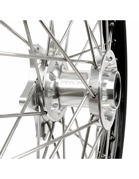 Roue avant RWX moyeu argent - KTM SX SX-F / HUSQVARNA TC FC 2015-2027 - 21 Pouces