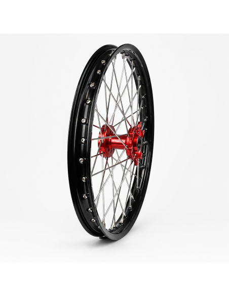 Roue avant RWX moyeu rouge - HONDA 250 450 CRF-R 2002-2027 / 125 250 CR 2002-2007 - 21 Pouces