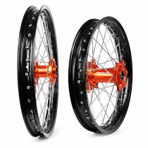 Paire de roues motocross RWX Moyeu Orange KTM SX / SX-F et Husqvarna TC / FC 2015-2027