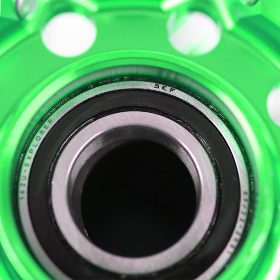 Paire de roues motocross RWX Moyeu Vert Kawasaki 250 KX-F 2021-2025 / 450 KX-F 2019-2025
