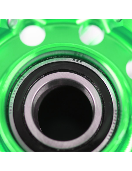 Paire de roues motocross RWX Moyeu Vert Kawasaki 250 KX-F 2021-2025 / 450 KX-F 2019-2025
