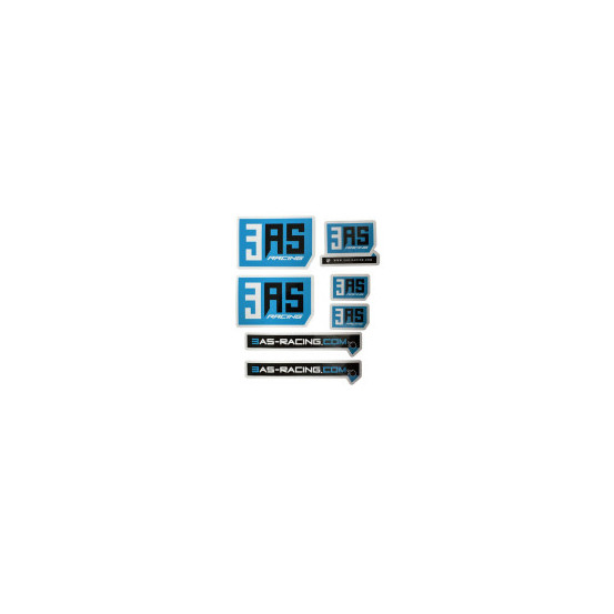 Pack de 8 stickers 3AS Racing