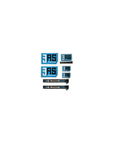 Pack de 8 stickers 3AS Racing