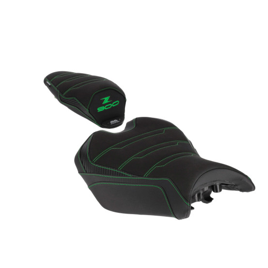 Selle confort BAGSTER SIT'N GO Noir - Vert - KAWASAKI Z 900 2025-2026