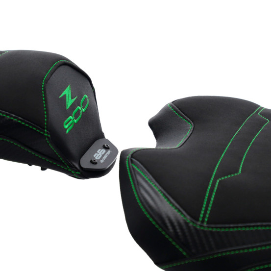Selle confort BAGSTER SIT'N GO Noir - Vert - KAWASAKI Z 900 2025-2026