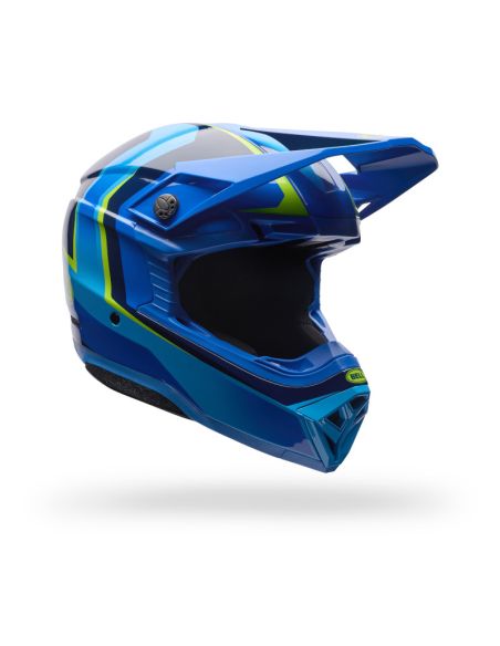 Casque cross Bell Moto-10 MIPS Pulse- Bleu