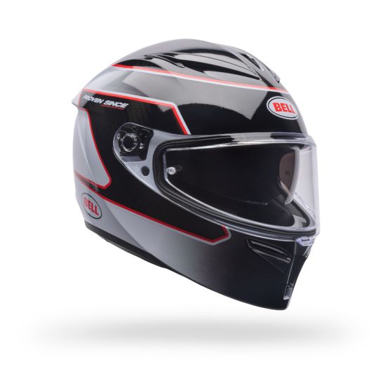Casque intégral Bell Lithium MIPS Flux- Blanc Noir Rouge
